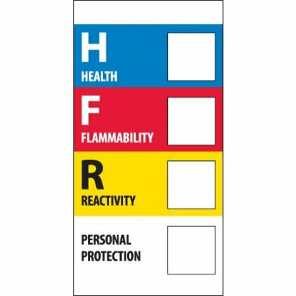 Bsc Preferred 1 x 2'' - ''Health Flammability Reactivity'' S-15698